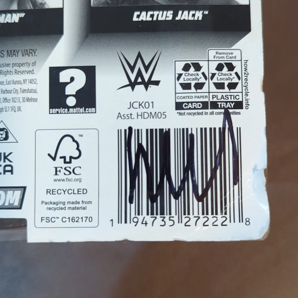 2024 Mattel WWE Superstars Cactus Jack Series 12 Pro Wrestling Figure Accessory